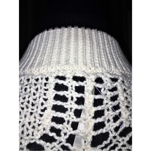 Free People White Lace zipper Crochet Cardigan - Picture 5 of 11